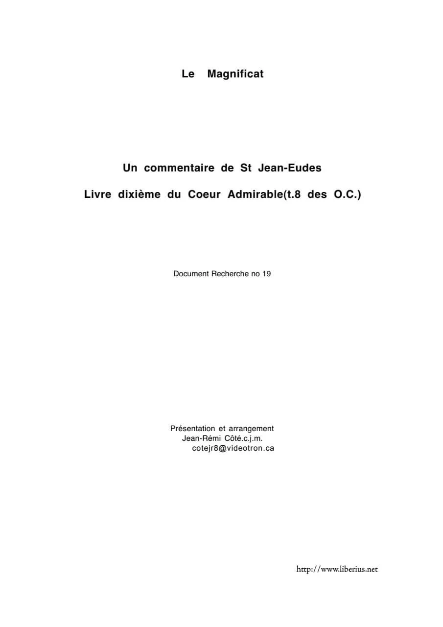 Cover: Le Magnificat (Anthologie)
