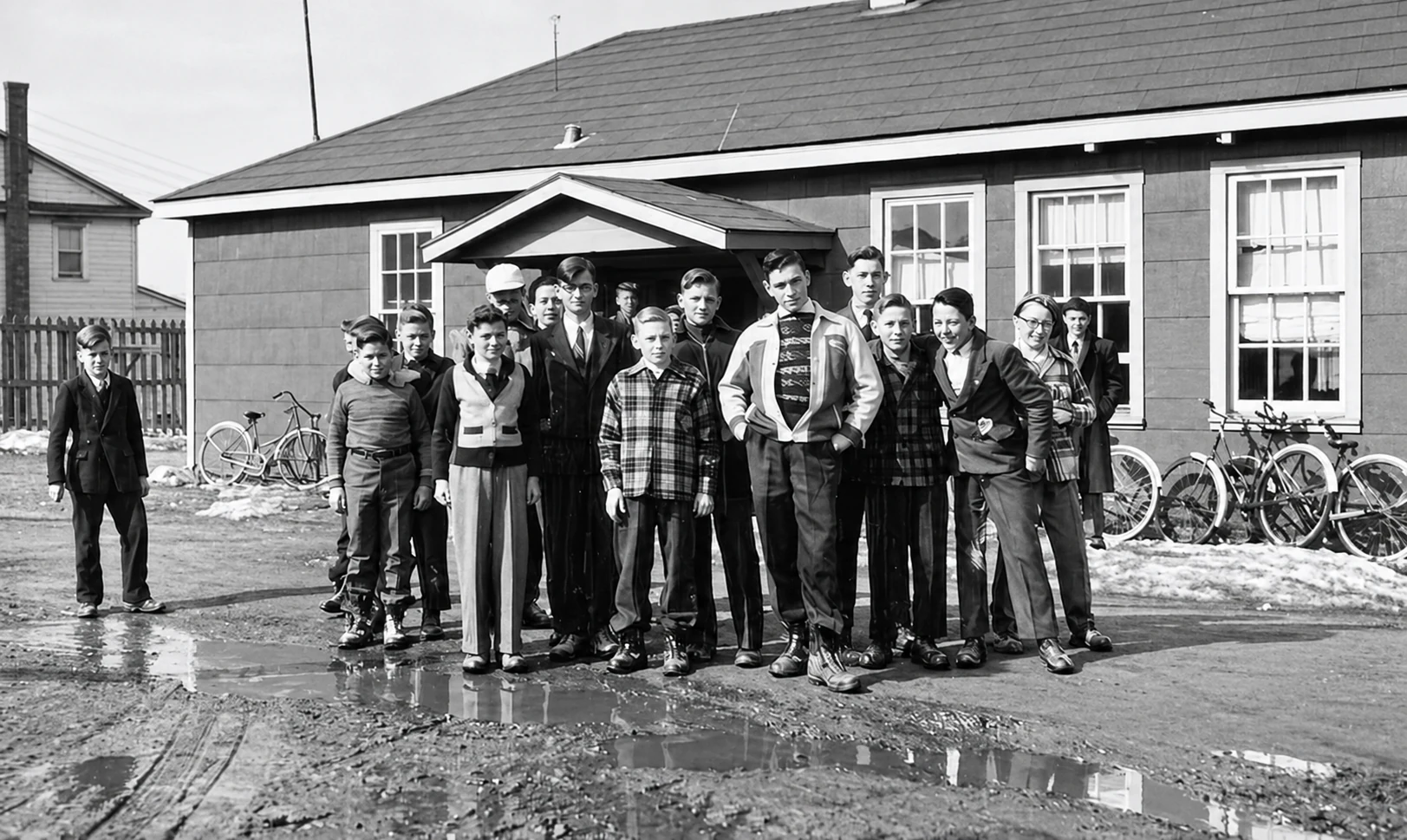 Barracks and students