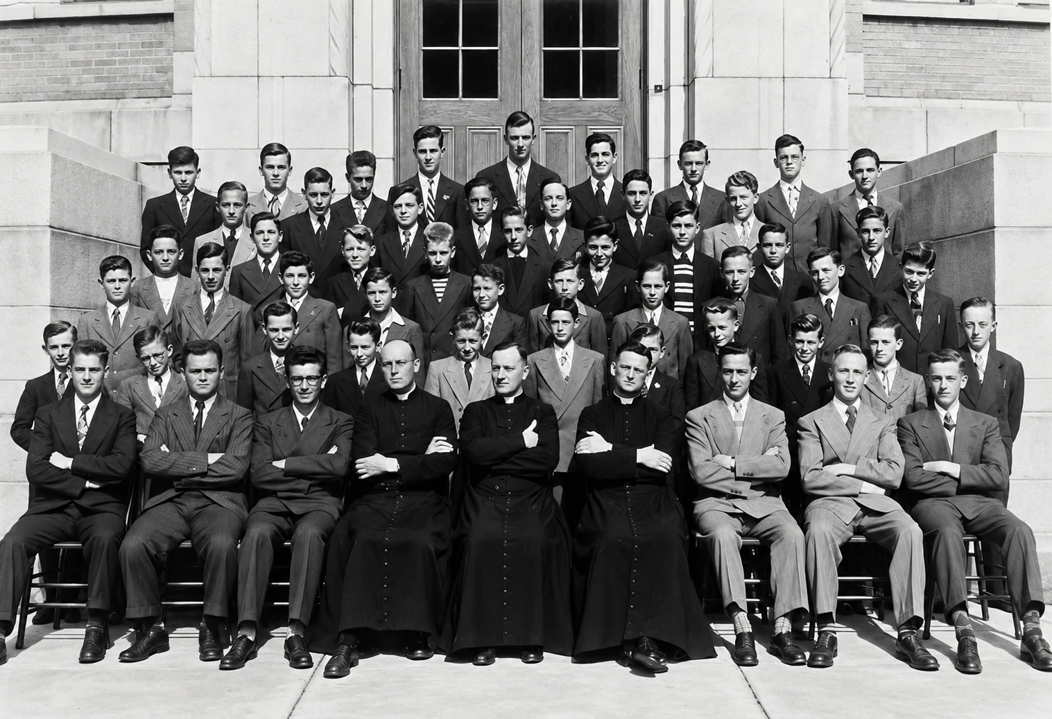Juvénistes avec P. Ferland 1948-1949
