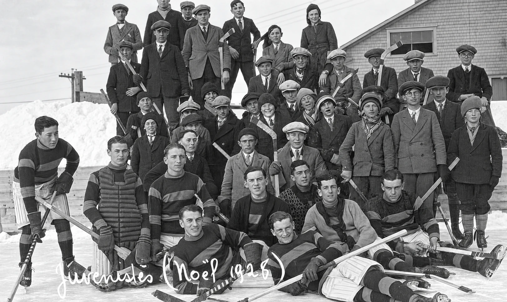 Juvénistes au hockey en 1928