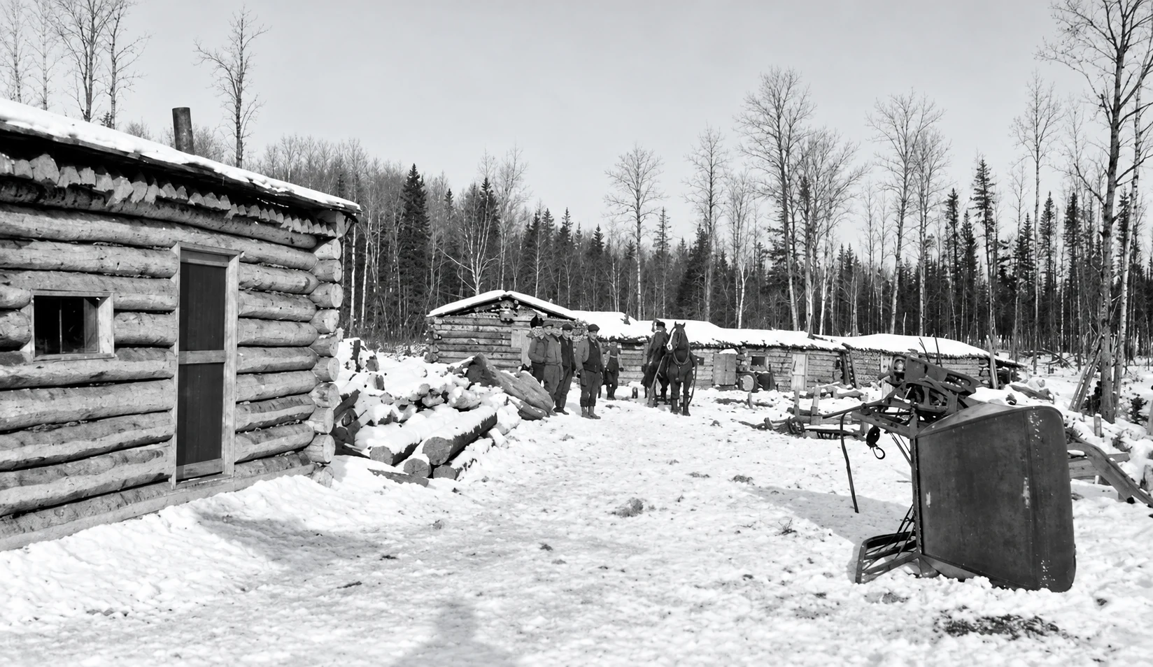 Photographie d’archives des chantiers de la Côte-Nord, image 3
