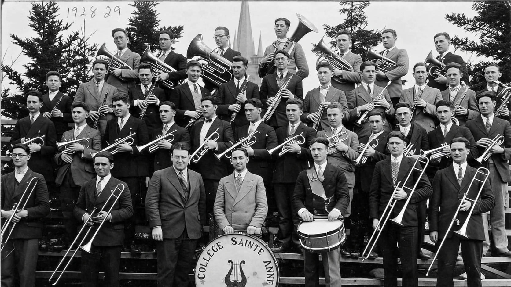 Fanfare du Collège · Philippe Arsenault, directeur · 1928–1929