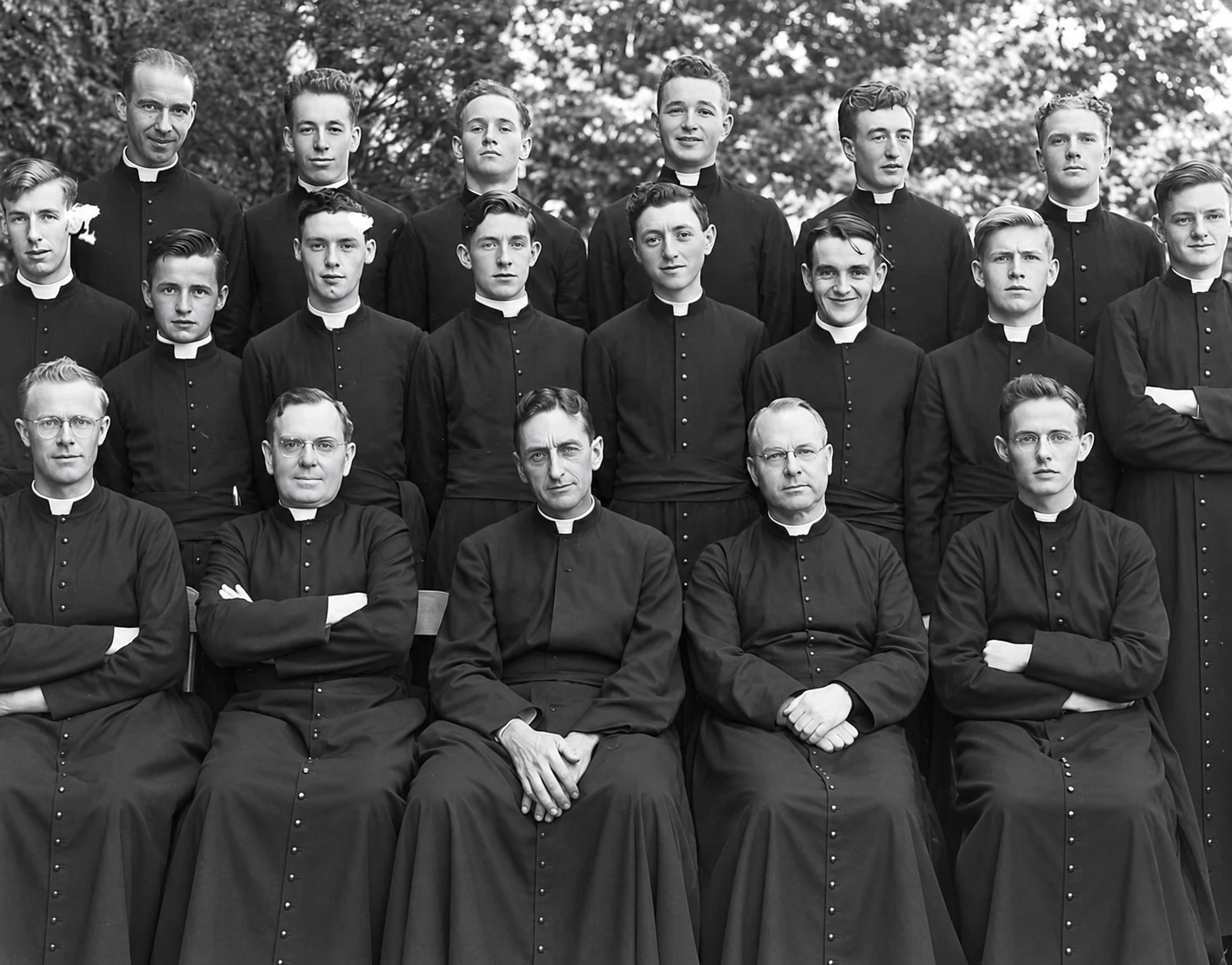 Groupe de séminaristes en 1947